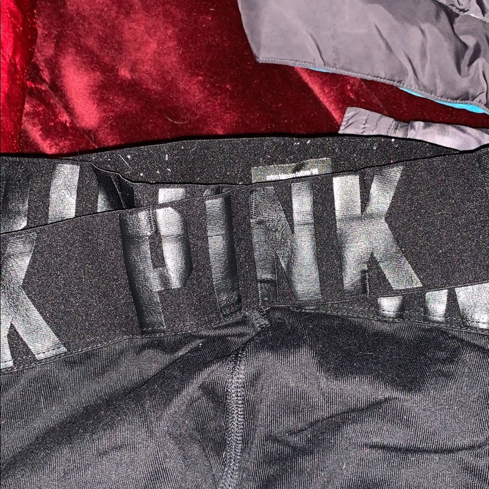 vs pink black leggings
